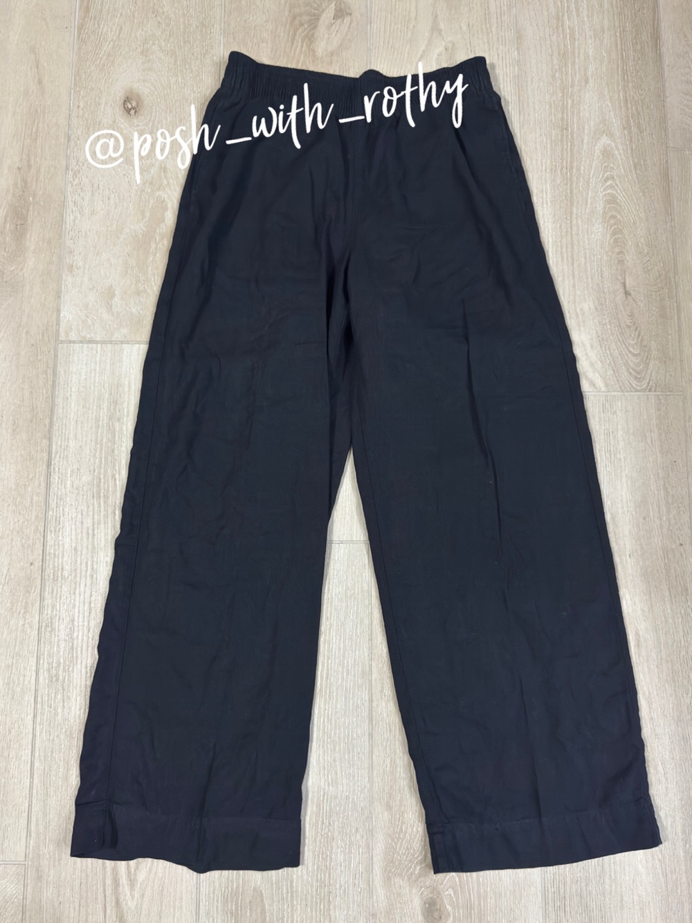 Old Navy High Waisted Linen Blend Super Wide Leg Pants - Picture 2 of 11
